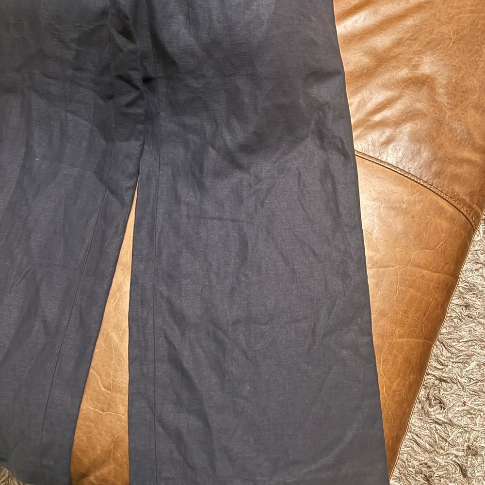 Aritzia Navy Elastic Waist Pants - Picture 2 of 4